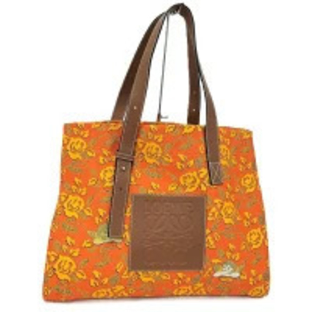 Loewe Tote Bag Paulas Ibiza Anagram Canvas Orange